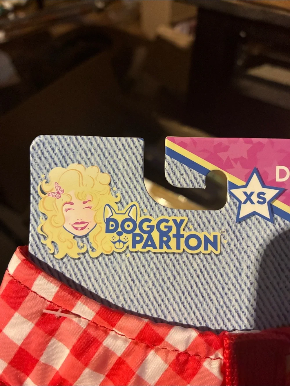 Dolly Parton red gingham